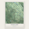 Chain Lake, Washington map print, the full design