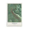 Map of Chehalis, Washington, 12 x 18 inch unframed archival matte print