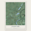 Clear Lake, Pierce County, Washington map print, the full design