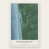 Copalis Beach, Washington map print, the full design
