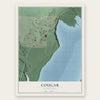 Cougar, Washington map print, the full design
