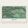 Crocker, Washington map print, the full design