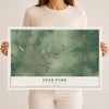 Map of Deer Park, Washington, 12 x 18 inch unframed archival matte print