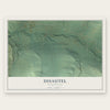 Disautel, Washington map print, the full design