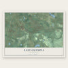East Olympia, Washington map print, the full design