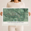 Map of East Renton Highlands, Washington, 12 x 18 inch unframed archival matte print