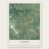 Evaline, Washington map print, the full design