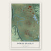 Fords Prairie, Washington map print, the full design