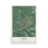 Map of Forks, Washington, 12 x 18 inch unframed archival matte print
