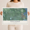 Map of Friday Harbor, Washington, 12 x 18 inch unframed archival matte print