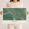 Map of Gold Bar, Washington, 12 x 18 inch unframed archival matte print