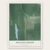 Hogans Corner, Washington map print, the full design