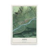 Map of Index, Washington, 12 x 18 inch unframed archival matte print