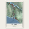 Interbay, Washington map print, the full design