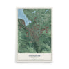 Map of Issaquah, Washington, 12 x 18 inch unframed archival matte print
