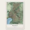 Juanita, Washington map print, the full design