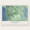Kayak Point, Washington map print, the full design