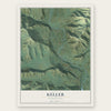 Keller, Washington map print, the full design