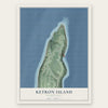Ketron Island, Washington map print, the full design