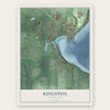 Kingston, Washington map print, the full design