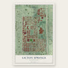 Licton Springs, Washington map print, the full design