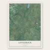 Littlerock, Washington map print, the full design