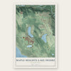 Maple Heights-Lake Desire, Washington map print, the full design