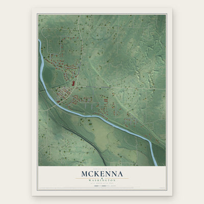 McKenna, Washington map print, the full design