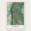 McMillin, Washington map print, the full design