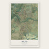 Mead, Washington map print, the full design