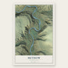 Methow, Washington map print, the full design