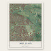 Mill Plain, Washington map print, the full design