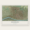 Minnehaha, Spokane, Washington map print, the full design