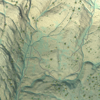 Close-up of the map of North Omak, Washington print showing street and building detail