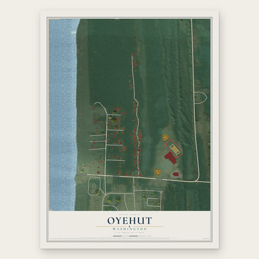 Oyehut, Washington map print, the full design