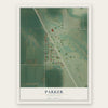Parker, Washington map print, the full design