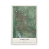 Map of Parkland, Washington, 12 x 18 inch unframed archival matte print