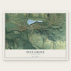 Pine Grove, Washington map print, the full design