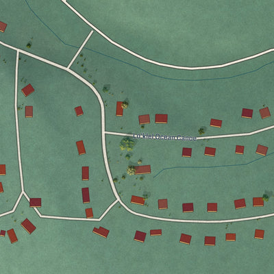 Close-up of the map of Qui-nai-elt Village, Washington print showing street and building detail