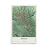 Map of Roslyn, Washington, 12 x 18 inch unframed archival matte print