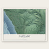 Santiago, Washington map print, the full design