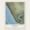Schwana, Washington map print, the full design