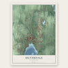 Silverdale, Washington map print, the full design