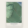 Skokomish, Washington map print, the full design