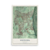 Map of South Hill, Washington, 12 x 18 inch unframed archival matte print