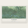 Startup, Washington map print, the full design