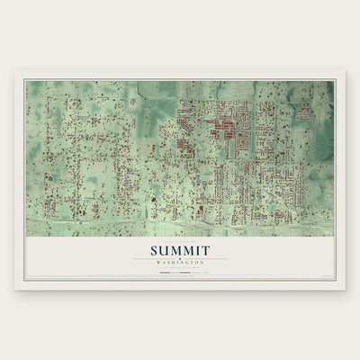 Summit, Washington map print, the full design