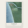 Taholah, Washington map print, the full design