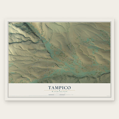 Tampico, Washington map print, the full design