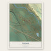 Thorp, Washington map print, the full design